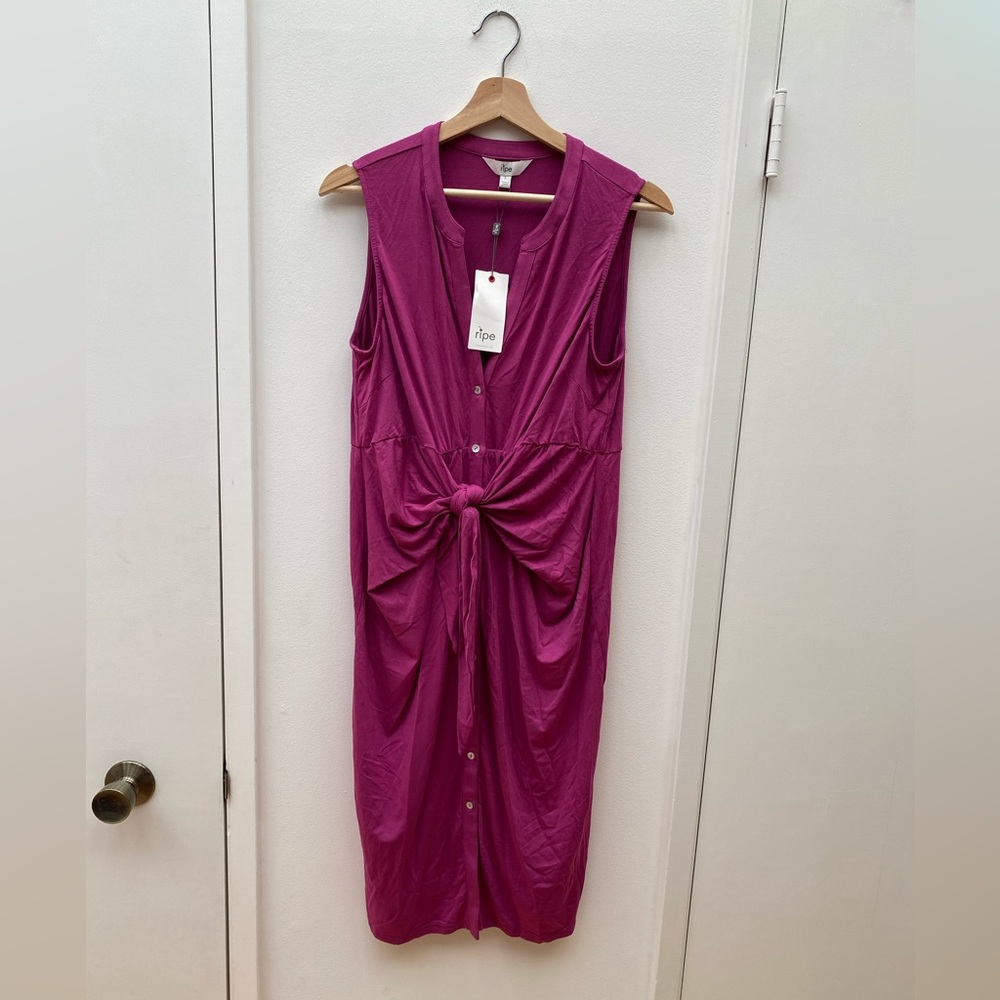 RIPE Maternity Maternity/Nursing Dress - Magenta